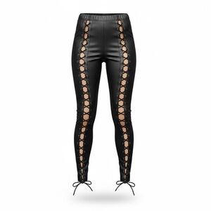 🖤 Dolls Kill Current Mood Lace-Up Leggings